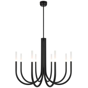 Joshua Modern Pendant Hanging Lamp Light Metal Acrylic Black Matte