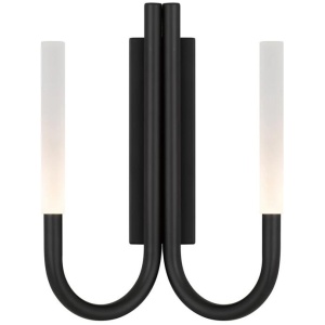 Joshua Modern Wall Lamp Light Metal Acrylic Black Matte
