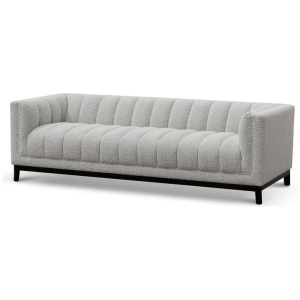 Judith 3 Seater Sofa - Light Grey Boucle by Interior Secrets - AfterPay Available