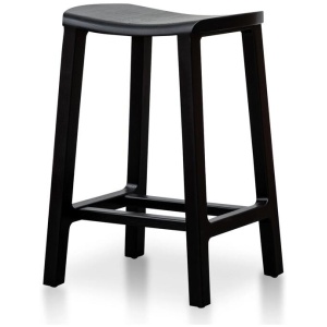 Judy Wooden Bar Stool - Black by Interior Secrets - AfterPay Available