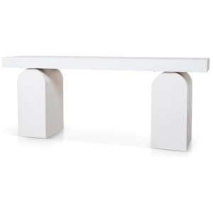 Junon 1.9m New Elm Console Table - Full White by Interior Secrets - AfterPay Available