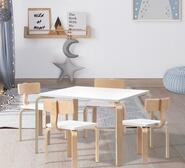 Kania 5 Pieces Kids Table & Chairs Set White