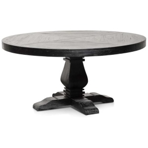 Kara 1.6m Round Dining Table - Full Black by Interior Secrets - AfterPay Available