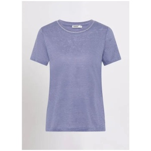 Kat Linen Crew Neck Tee