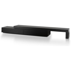 Katherine Extendable TV Entertainment Unit - Black Oak by Interior Secrets - AfterPay Available