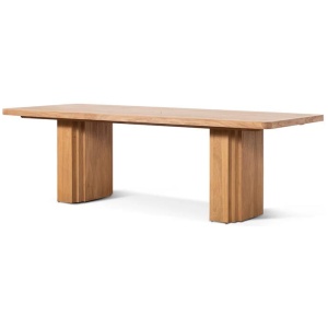 Kathleen 2.4m Elm Dining Table - Natural by Interior Secrets - AfterPay Available