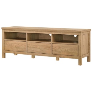 Kayle Modern Classic Scandinavian TV Stand Entertainment Unit - Oak