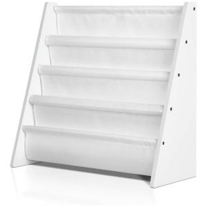 Keezi 4 Tiers Kids Bookshelf Magazine Shelf Children Bookcase Rack Organiser