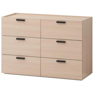 Keith Dresser Chest Of 6-Drawers Storage Cabinet - Oak