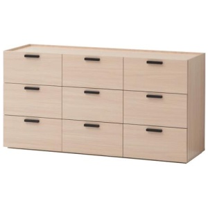 Keith Dresser Chest Of 9-Drawers Storage Cabinet - Oak