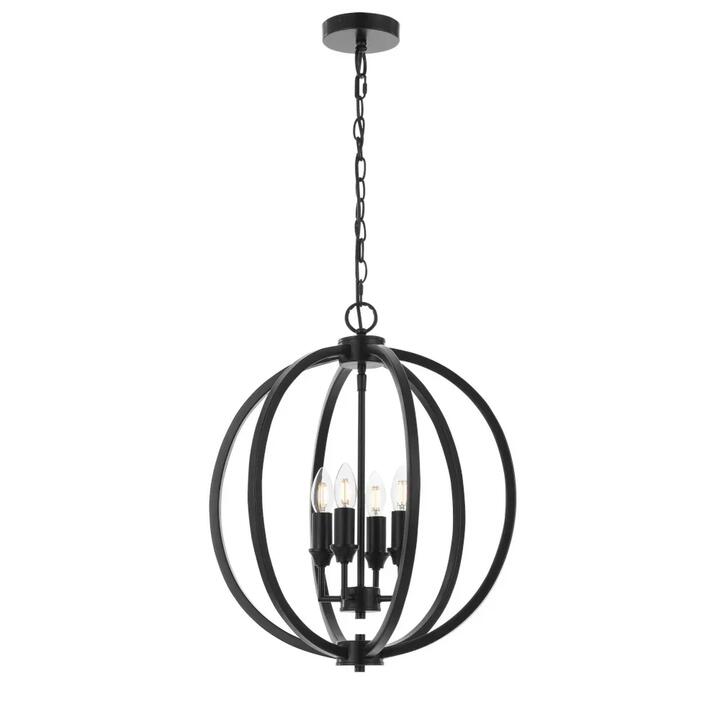 Kendall Modern Pendant Hanging Lamp Light Metal Black