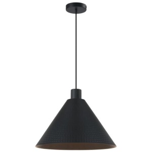 Kestra Modern Pendant Hanging Lamp Light Metal Black Textured