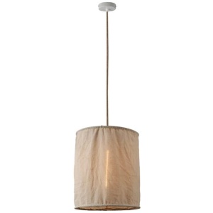 Kidika Linen Pendant Lamp Light Natural Large