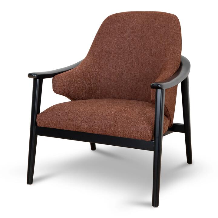 Kiki Fabric Armchair - Gingerbread Brown by Interior Secrets - AfterPay Available