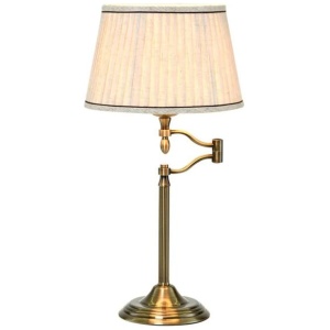 Kira Modern Elegant French Design Table Lamp Desk Light - Brass & Cream