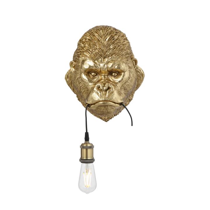 Kong Modern Wall Lamp Light Polycarbonate Antique Gold Gloss
