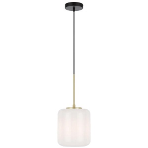 Korova Modern Pendant Hanging Lamp Light Glass Metal Brass Matt Opal