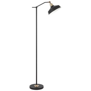 Kylan Modern Standing Floor Lamp Light Foot Switch Metal Black Matte