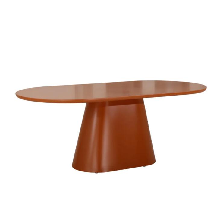 Kylen Modern Rectangular Wooden Kitchen Dining Table 200cm Citrus