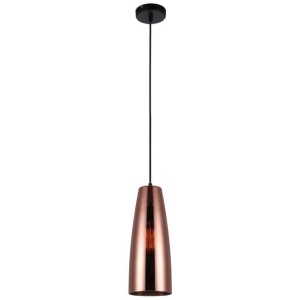 LAMINA Pendant Lamp Light Interior ES Copper Coloured Glass Ellipse OD135mm