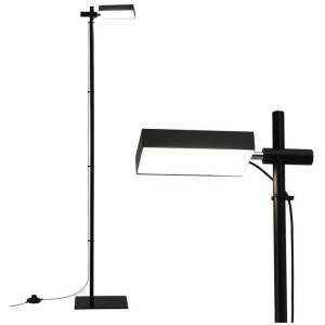 LED Floor Lamp, Modern Reading Lamp 360 Rotating Adjustable Light Head,12W Standing Lamp for Living Room, Bedroom Office