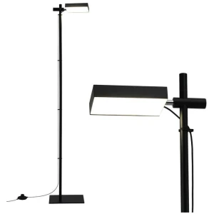 LED Floor Lamp, Modern Reading Lamp 360 Rotating Adjustable Light Head,12W Standing Lamp for Living Room, Bedroom Office