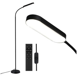 LED Floor Lamp with Remote Control & 4 Color Temperature Reading Living Room Bedroom Office
