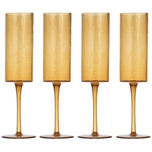 Ladelle Flynn Set of 4 Champagne Glasses