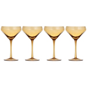 Ladelle Flynn Set of 4 Coupe Glasses