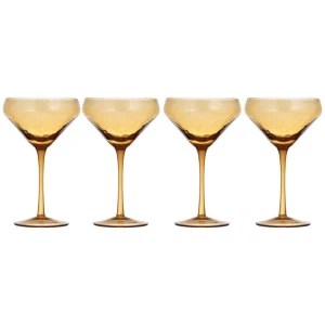 Ladelle Flynn Set of 4 Coupe Glasses