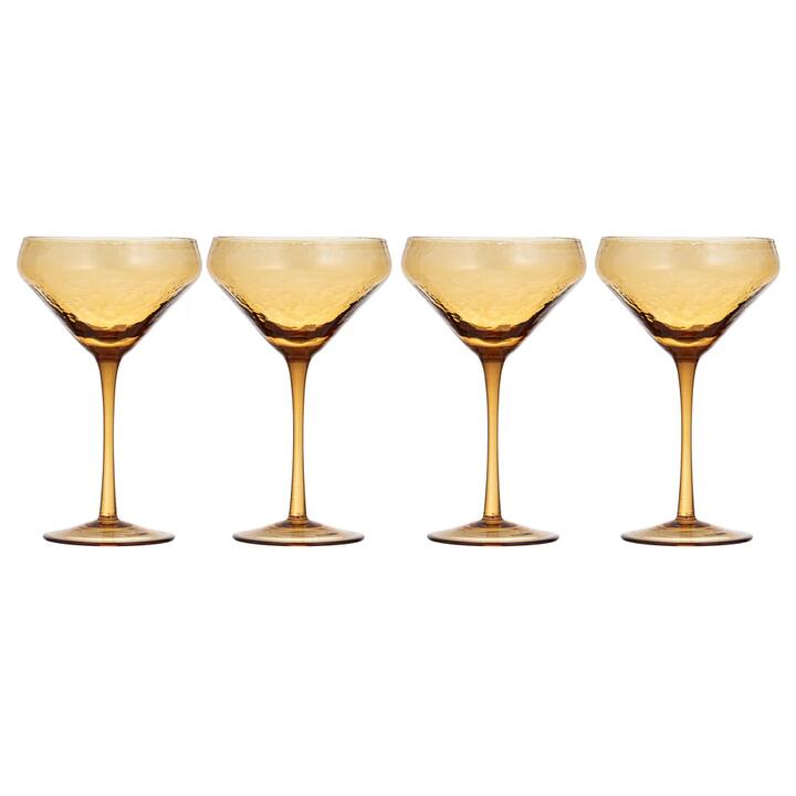 Ladelle Flynn Set of 4 Coupe Glasses