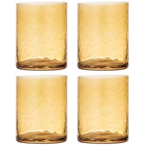 Ladelle Flynn Set of 4 Glass Tumblers