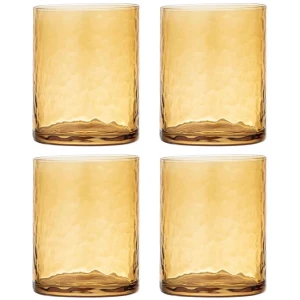 Ladelle Flynn Set of 4 Glass Tumblers