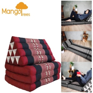 Large Thai Triangle Pillow THREE FOLDS R-Ele