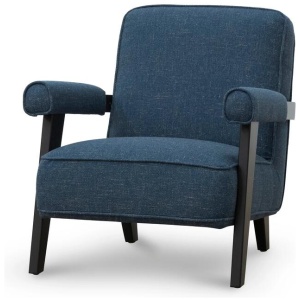 Latasha Armchair - Dark Blue by Interior Secrets - AfterPay Available