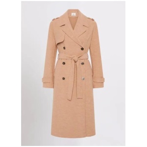 Laura Felted Wool Trench Coat