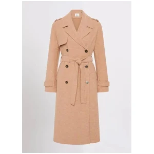 Laura Felted Wool Trench Coat