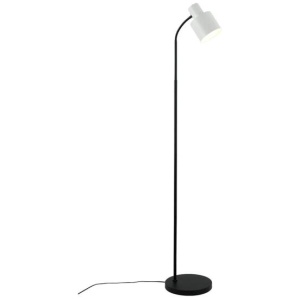 Laura Modern Elegant Free Standing Reading Light Floor Lamp - Black & White