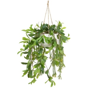 Laurel 103cm Artificial Plant Flower Arrangement Decorative In Hanging Pot