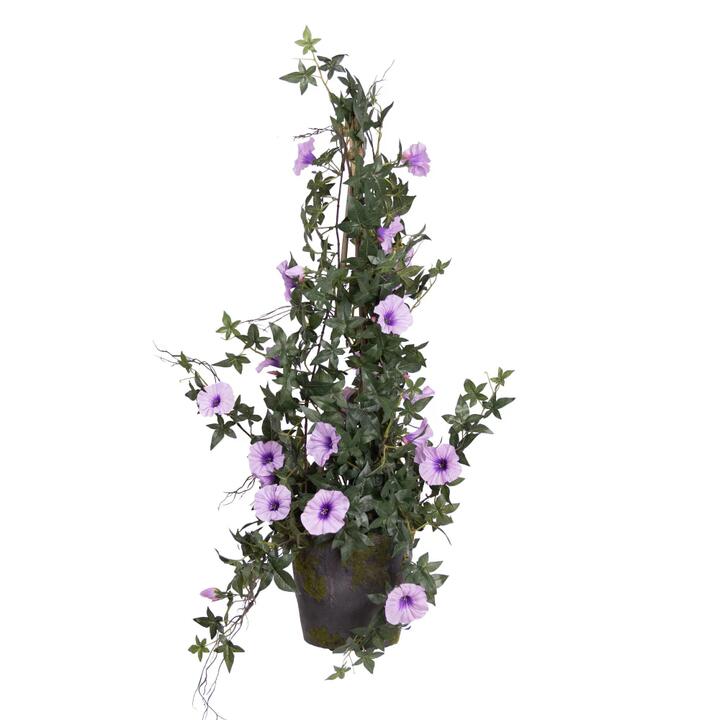 Lavender Climbing Morning Glory 78cm Artificial Plant Flower Arrangement Decorative In Pot