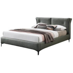 Lazar PU Leather Queen Size Bed Frame Cushion Headboard Light Green