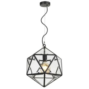 Lazlo Modern Pendant Hanging Lamp Light Solid Brass Glass Antique Brass Clear
