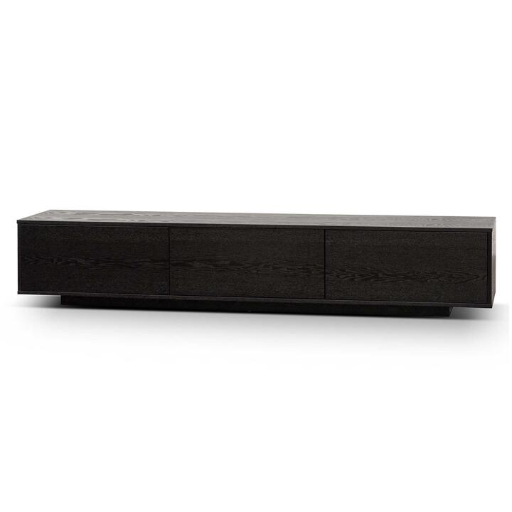 Letty 2.3m Wooden Entertainment Unit - Full Black by Interior Secrets - AfterPay Available