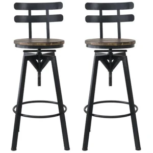 Levede 4x Bar Stool Industrial Adjustable