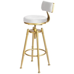 Levede 4x Bar Stools Swivel Kitchen Bar Chair White