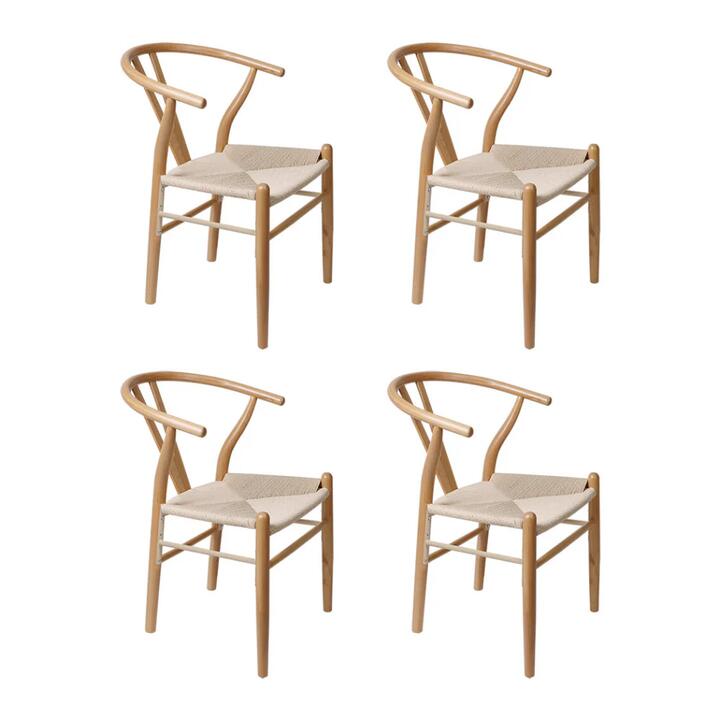 Levede 4x Dining Chairs Wooden Hans