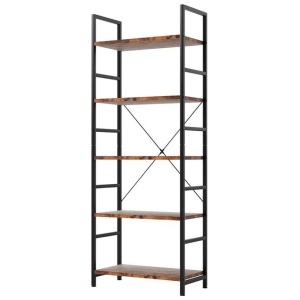 Levede 5-Tier Industrial Bookshelf Bookcase 157.5cm