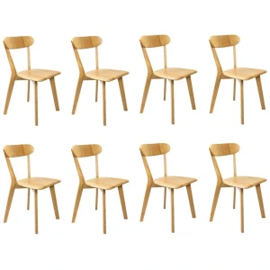 Levede 8x Dining Chairs Wooden Kitchen Chair