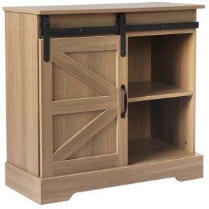 Levede Buffet Sideboard Cabinet Single Sliding Doors Kitchen Storage Cupboard