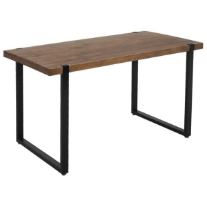 Levede Dining Table Industrial Wooden Metal Kitchen Tables Cafe Restaurant 140cm